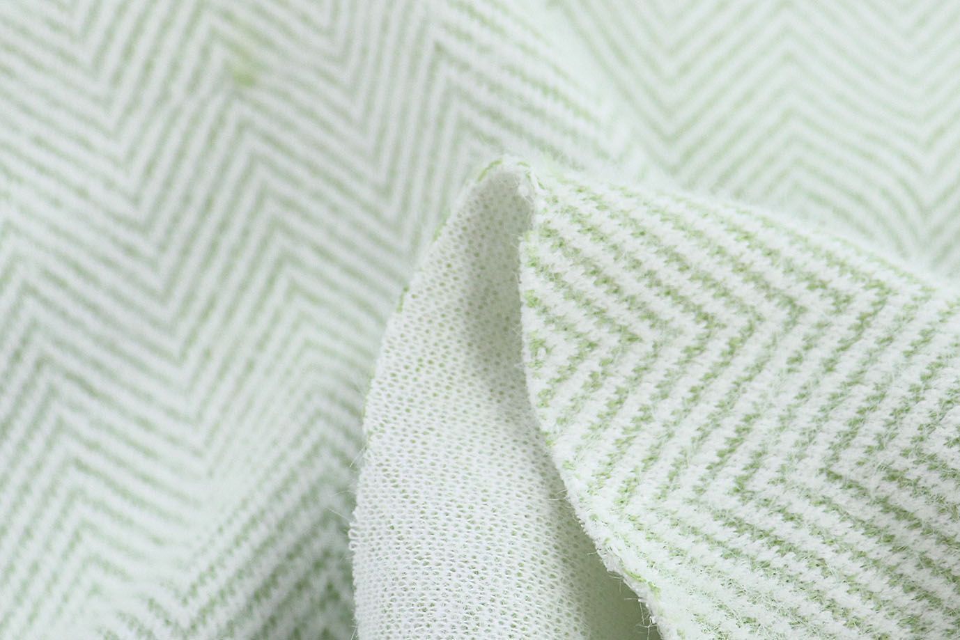 Трикотаж "Альпака" жаккард/елочка бело-мятная 812-PG/D#1/C#2