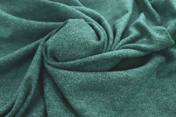 Трикотаж "Рибана"/темно-зеленый 3033/C#35