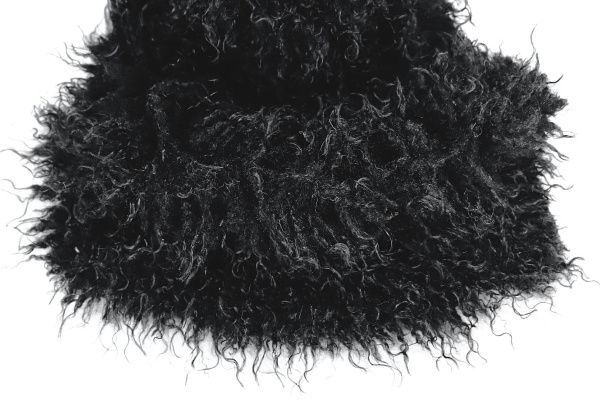 Искусственный мех "Лама"/черный AP4204/D#1003-2309-53L/C#3