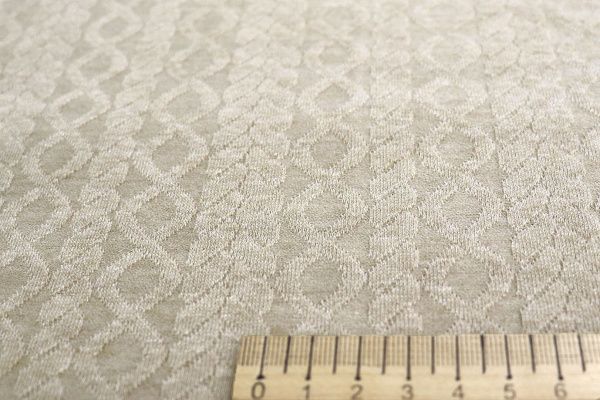 Трикотаж "Косичка" жаккард/бежевый VT-11691/D#1/C#2