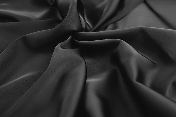 Шелк "Армани" двусторонний/черный 1468-PY/C#16