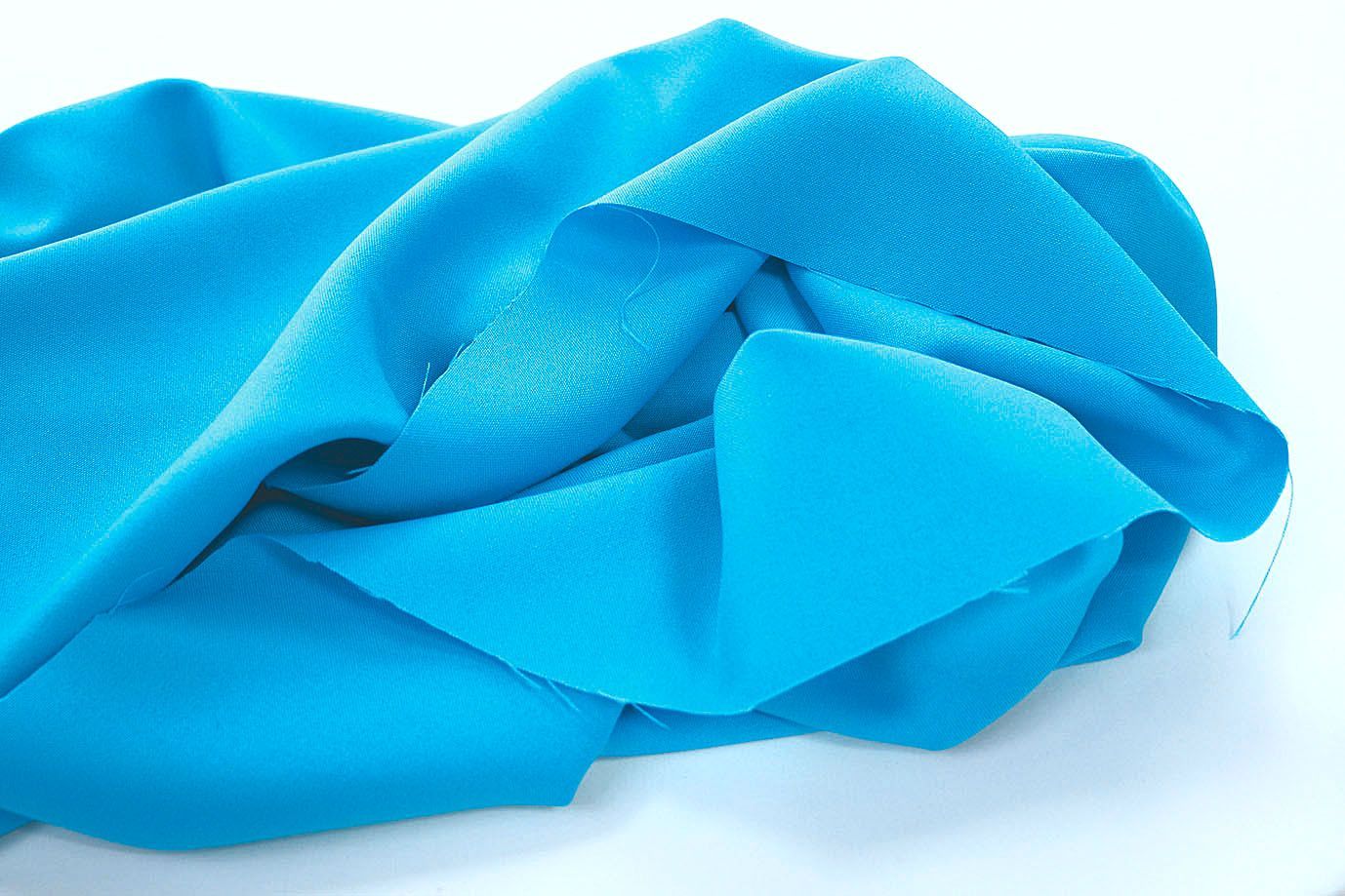 Костюмная ткань "Габардин"/лазурно-голубой 3296Q-23/C#4