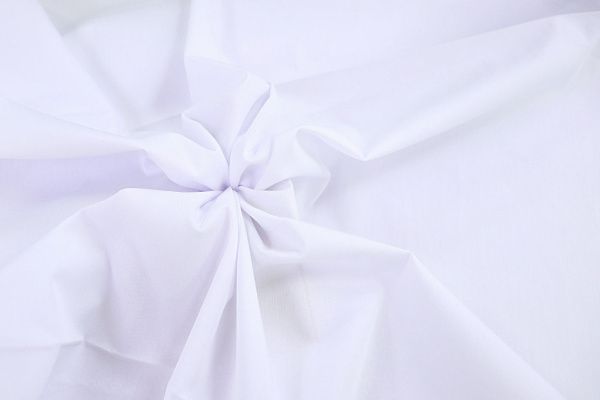 Хлопок "Поплин" стрейч/белый 3681-PY/C#1