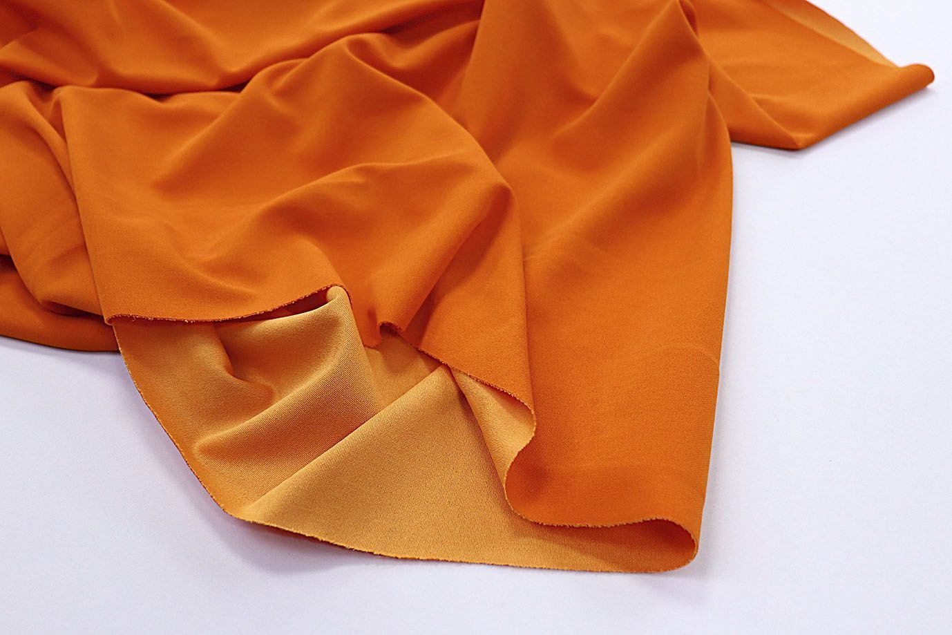 Трикотаж "Скуба" креп/морковный 3431-PY/C#5