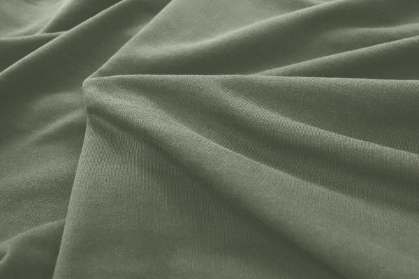 Трикотаж футер 3х нитка с петлей/хаки 0363/D#петля/C#хаки 17-0613TPX