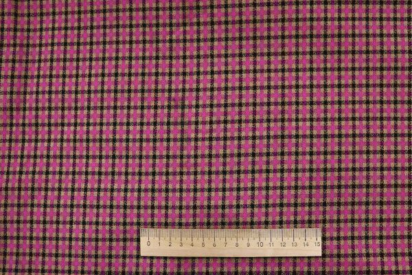 Костюмная ткань жаккард/малина на коричневом 3321-22-PY/D#3/C#1