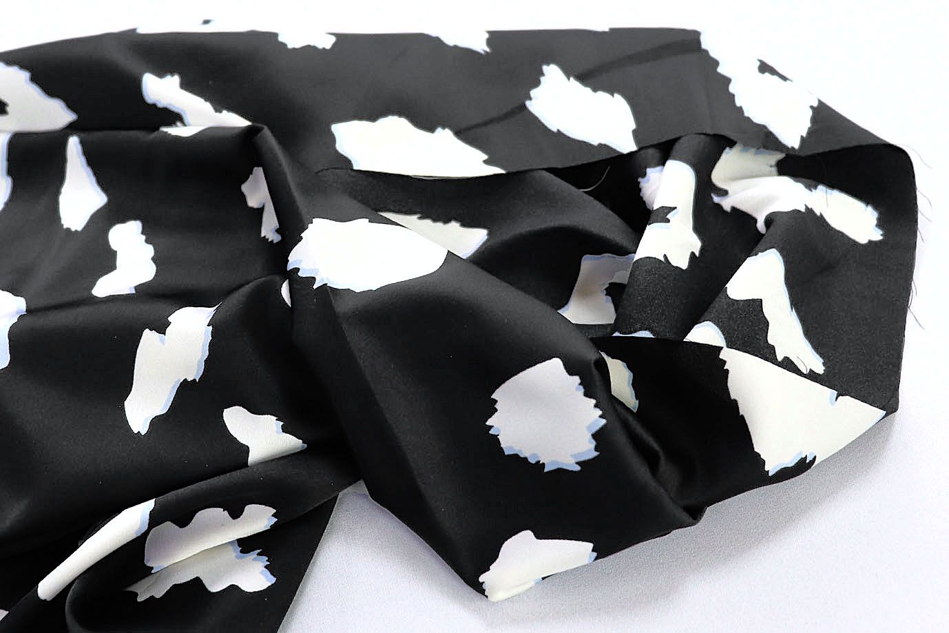 Сатин "Армани" принт/черно-белый 3853-PY/D#1/C#1