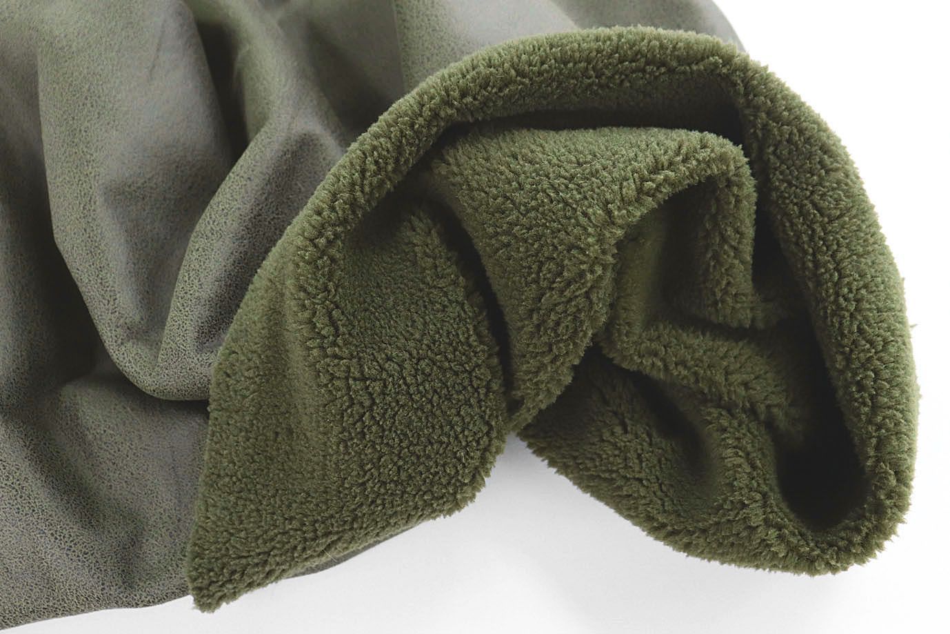 Дубляж мех "Кёрли"/болотный 3529Z-PY/C#6