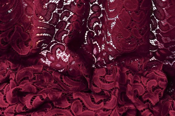 Гипюр "Фестон"/бордовый VT-7005/C#5 (50669)