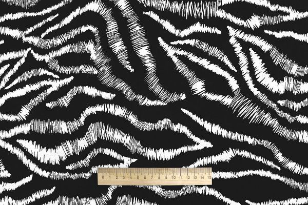 Штапель принт/бело-черный 1374-PY/D#15/C#9