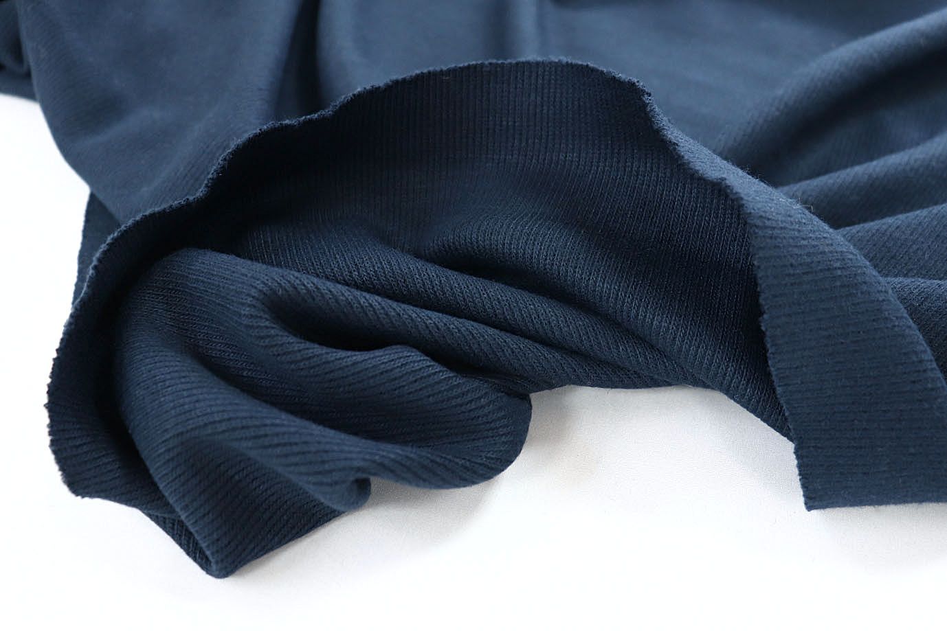 Трикотаж "Рибана"/темно-синий 3033/C#10