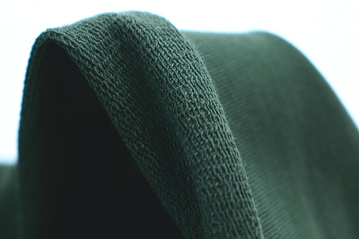 Трикотаж футер 2х нитка/темно-зеленый 0246/C#т.зеленый 19-5411TPX