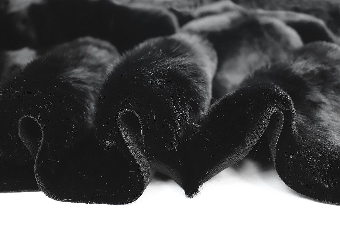 Искусственный мех "Шиншилла"/черный 287-22101395/C#Black