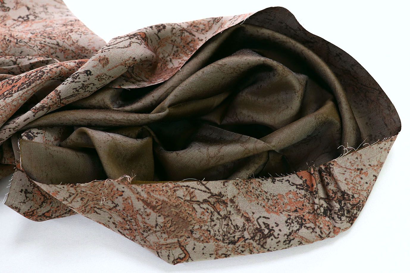 Сатин "Морокко" принт/коричневый на сером 3888-PY/D#5/C#1