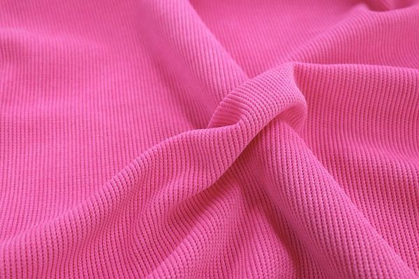 Трикотаж вельвет/розовый 3523-PY/C#9