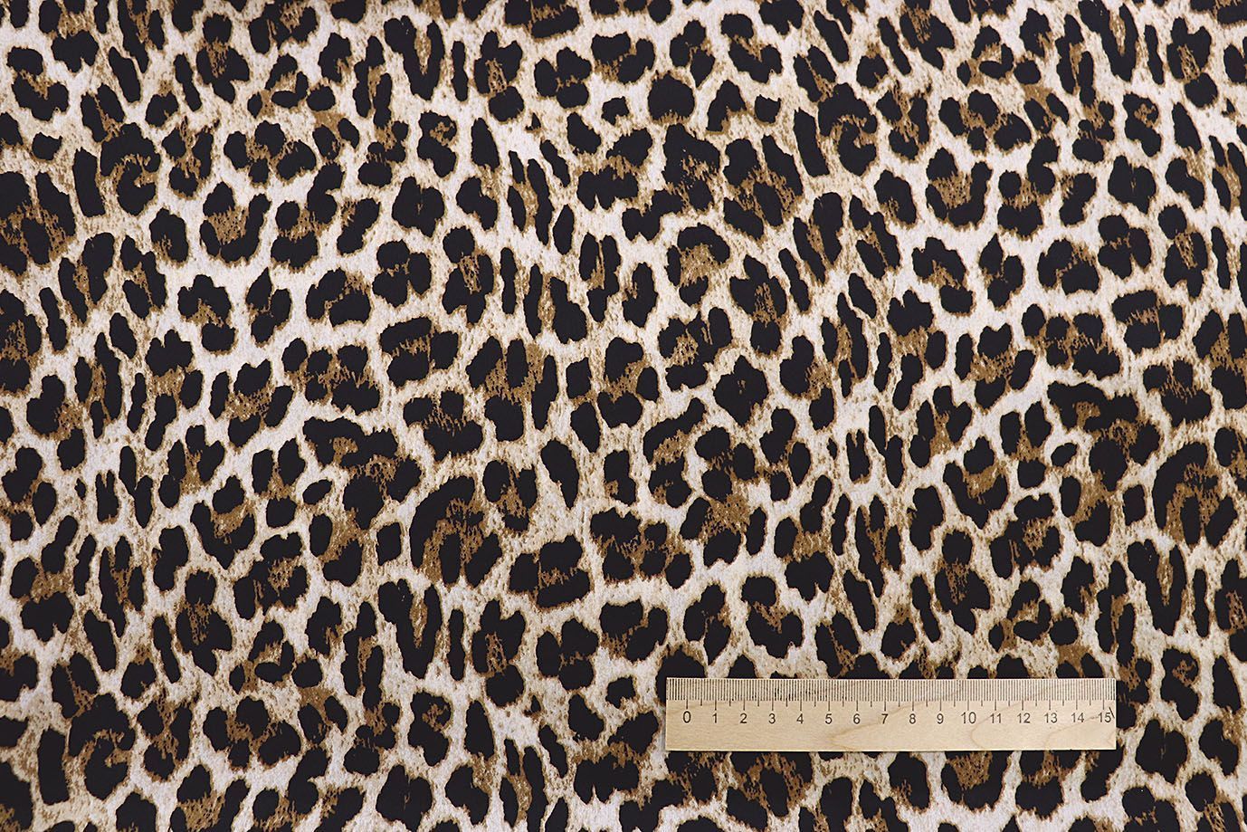 Шелк "Армани" принт/леопард бежево-коричневый 3844-PY/C#1