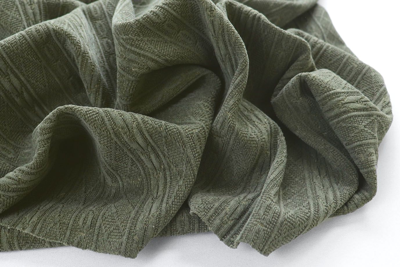 Трикотаж жаккард/зеленый 3971-PY/D#1/C#4