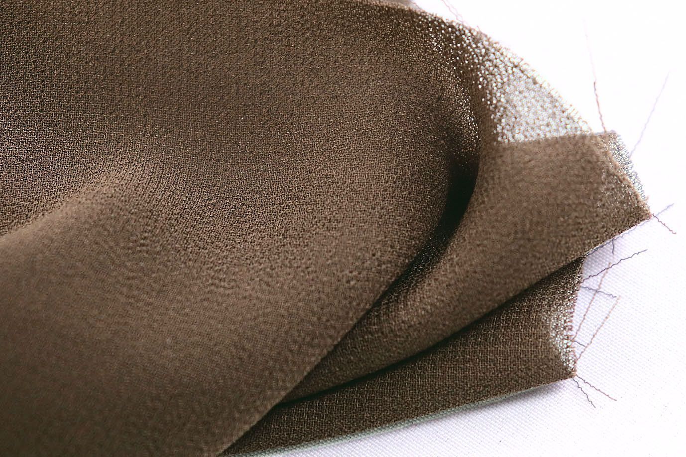 Шифон креп/коричневый SSR-858/C#1 (DT17411)