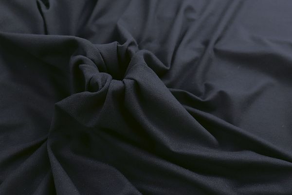 Трикотаж "Джерси" вискоза/черный 1022/C#черный 19-4305TPX