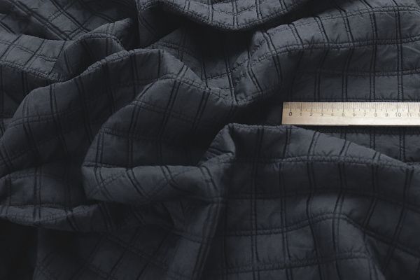 Костюмная ткань "Соренто" жаккард/темно-синий 12371/D#1/C#85