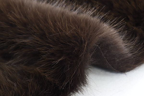 Искусственный мех "Песец" длинноворсовый/темно-коричневый AP50503/D#289-220070-85/C#F2084