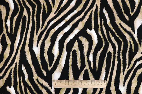 Штапель принт/зебра черно-молочная 3861-PY/D#12/C#1