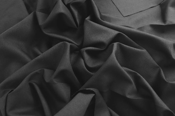 Костюмная ткань "Бостон"/черный 1412-PY/C#12 Black