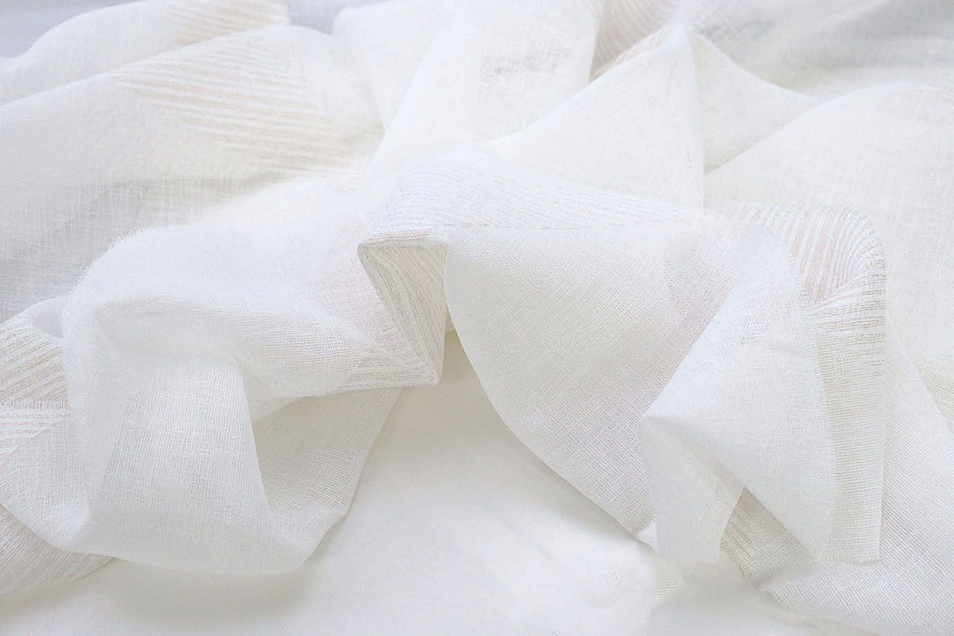 Тюль принт/молочный на белом 1520-19/C#Beige