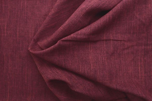 Лен меланж/бордовый 8180X-23/C#31