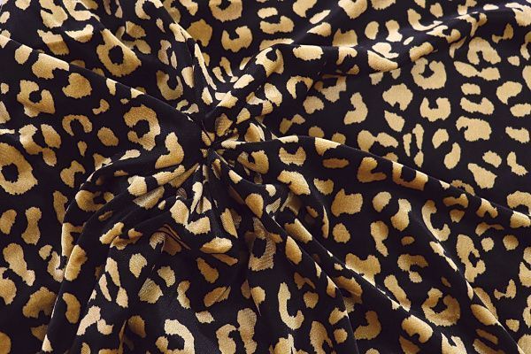 Велюр принт/черно-желтый 3549-PY/D#5/C#2