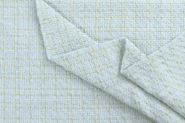 Костюмная ткань "Шанель" с люрексом/голубой 1421-PY/C#3