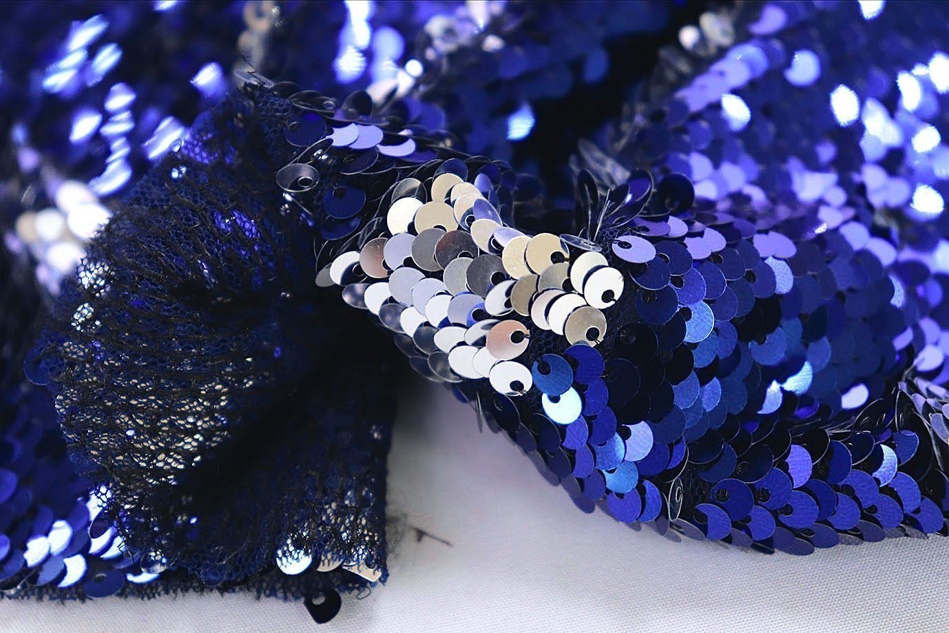 Сетка с пайетками/синий 2035/D#1/C#2