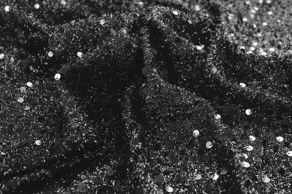 Трикотаж "Травка" жаккард/черный 3645/C#1