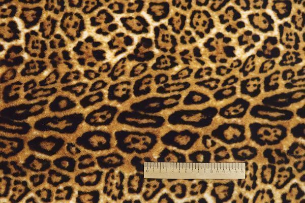 Искусственный мех "Леопард"/желто-рыжий AP2303014035/D#287-1908794/C#Ivory Leopard