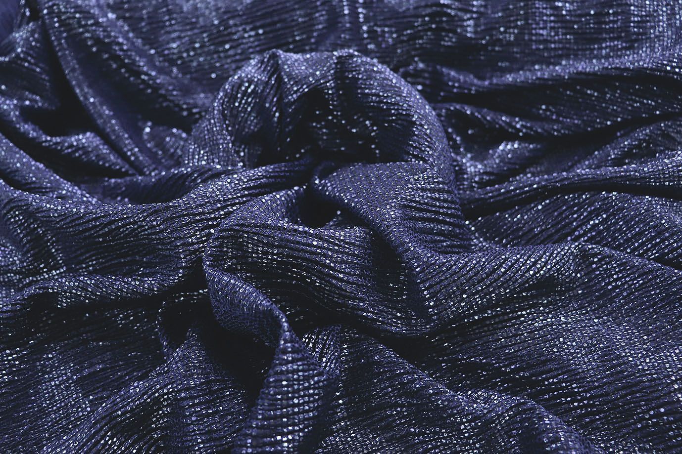 Трикотаж масло гофре с пайетками/синий 2200PLF/D#OSR-048(#20)C#3