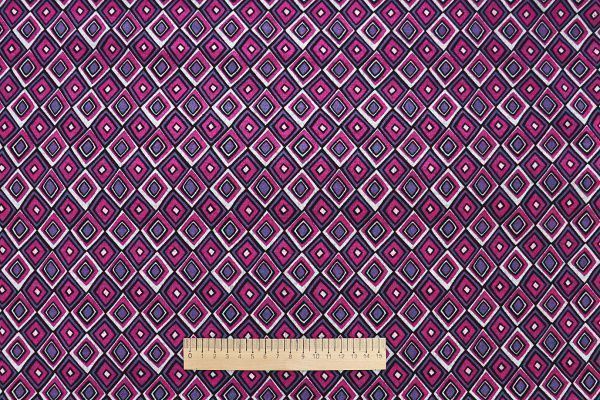 Трикотаж "Модал" принт/малиново-фиолетовый 3561-PY/D#5/C#3