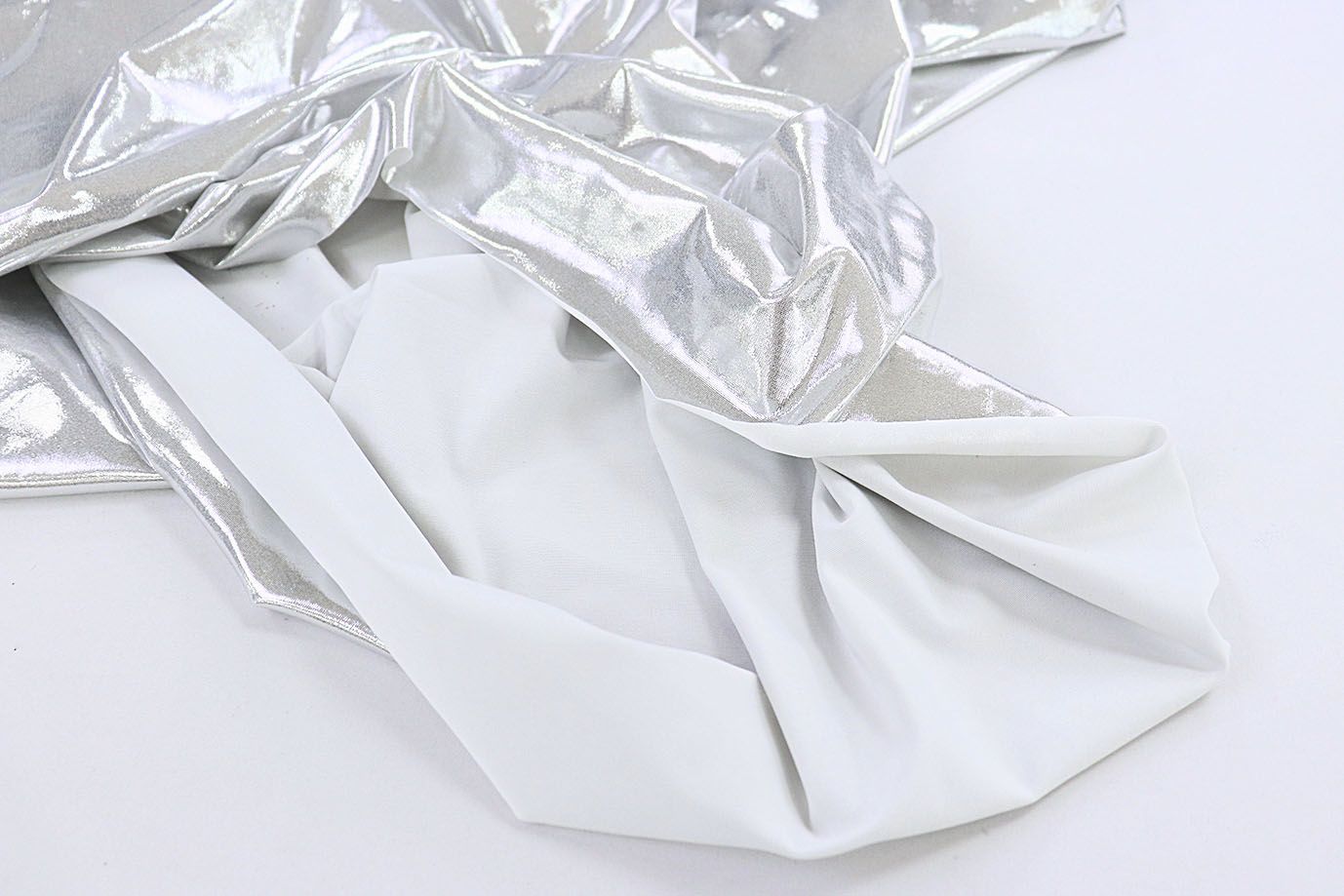 Трикотаж "Диско"/белый 1344-PY/C#1