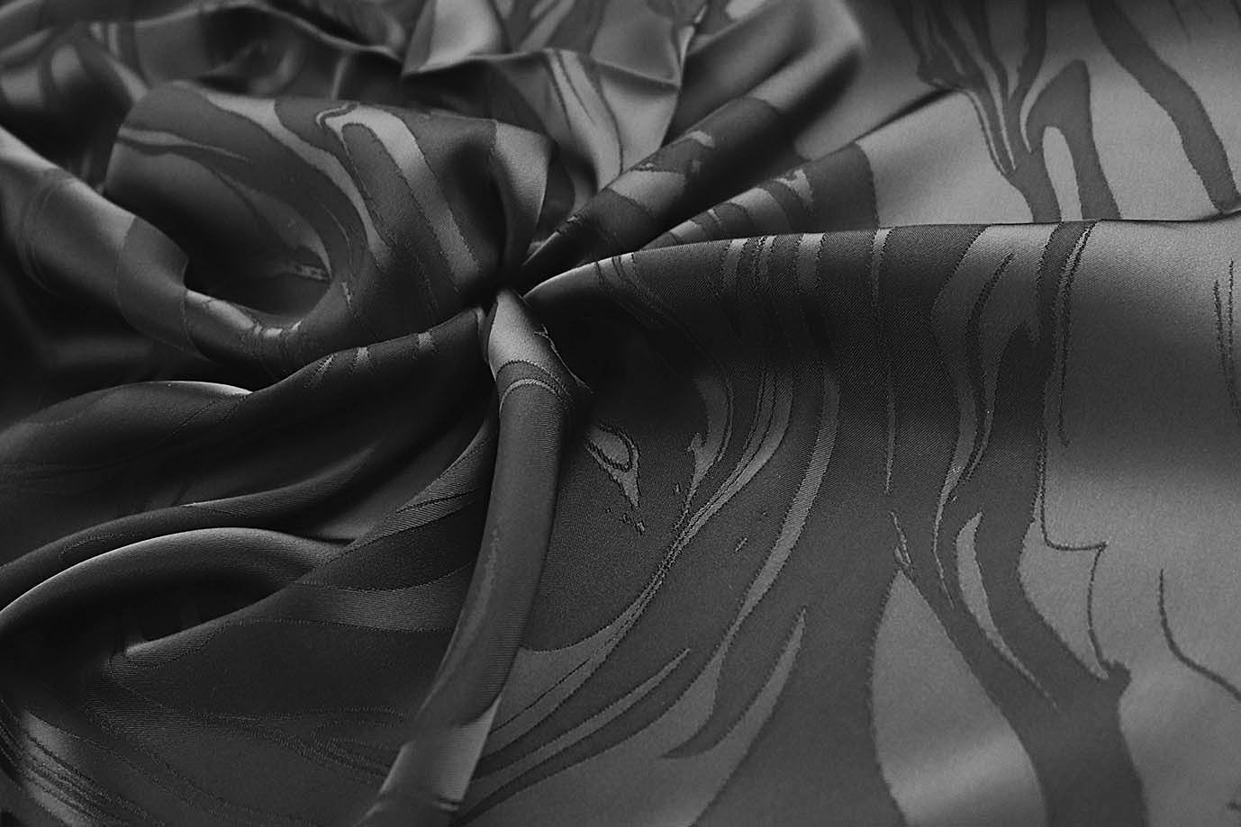 Сатин "Пандора" жаккард/черный 4025-PY/D#1/C#5