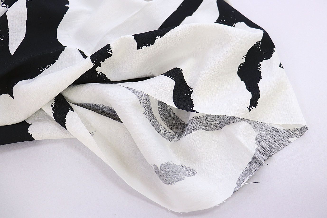 Лен БОХО принт/бело-черный 3857-PY/D#7/C#1