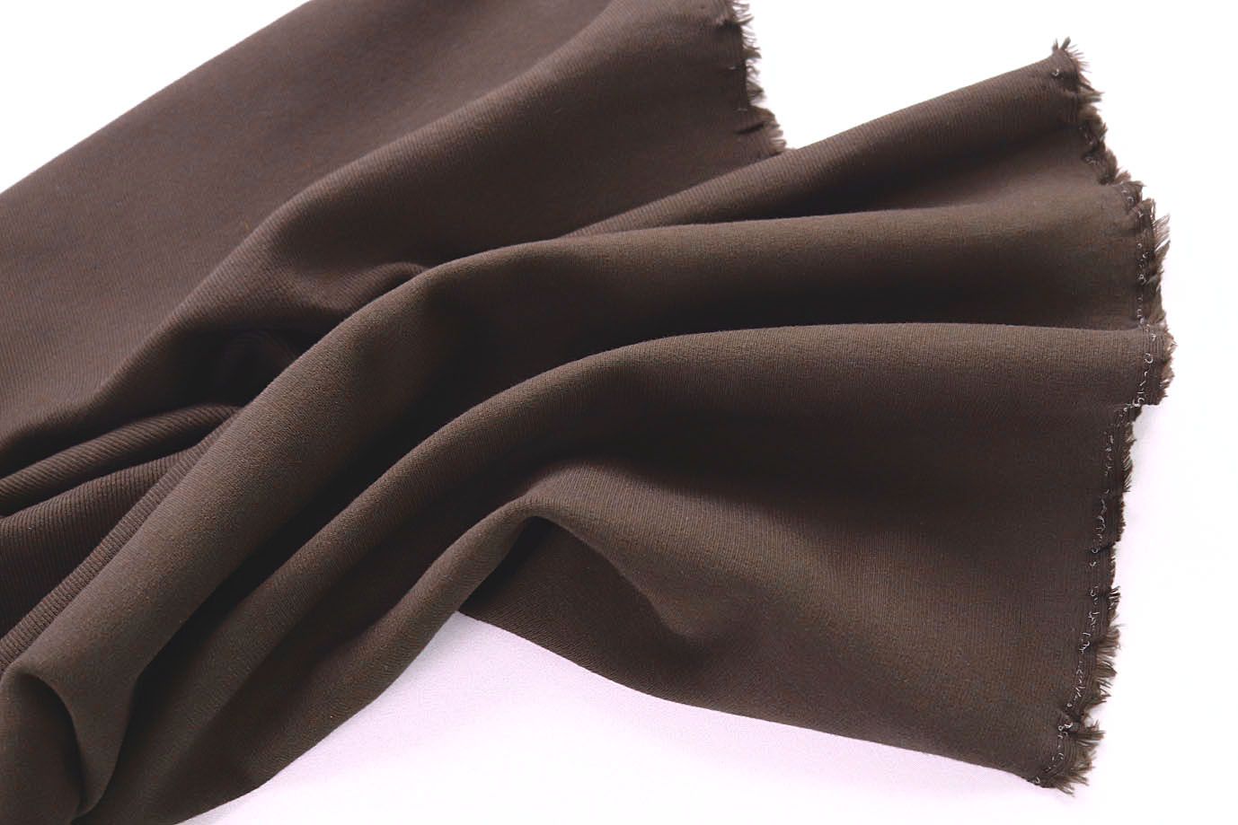 Трикотаж "Рибана"/темно-коричневый 0250/C#т.коричневый 19-0912TPX