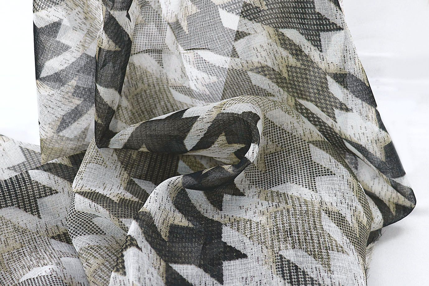 Тюль принт/серый WBC23/C#21A