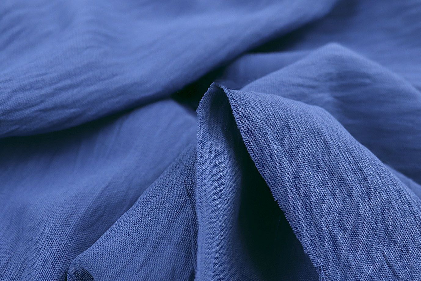 Блузочная ткань "CEY Манго"/синий 2531/C#05 Sea Blue