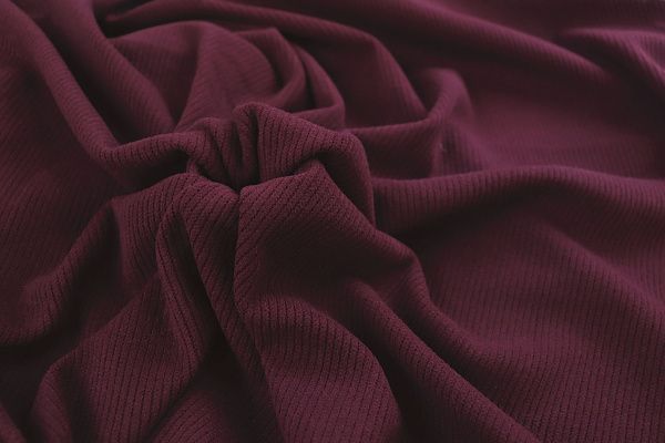 Трикотаж вельвет/бордовый 1416-PY/C#7