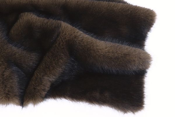 Искусственный мех "Куница" двухцветный/коричневый AP5120510/D#305-5S2396B/C#5S3826C