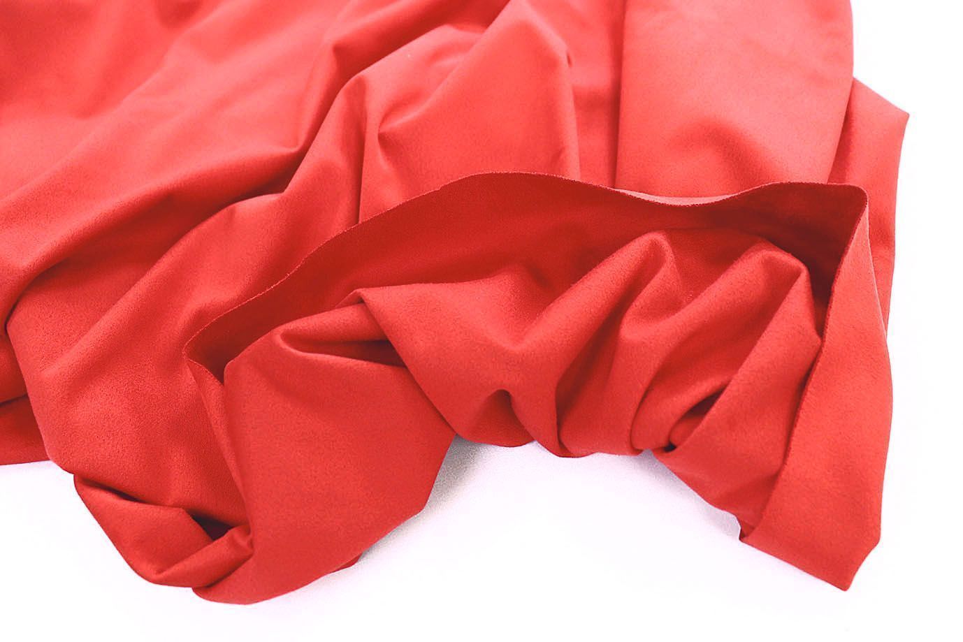 Замша двусторонняя/красный 3551-PY/C#8