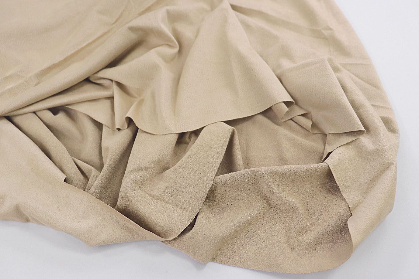 Замша стрейч тонкая/светло-бежевый 3552-PY/C#1