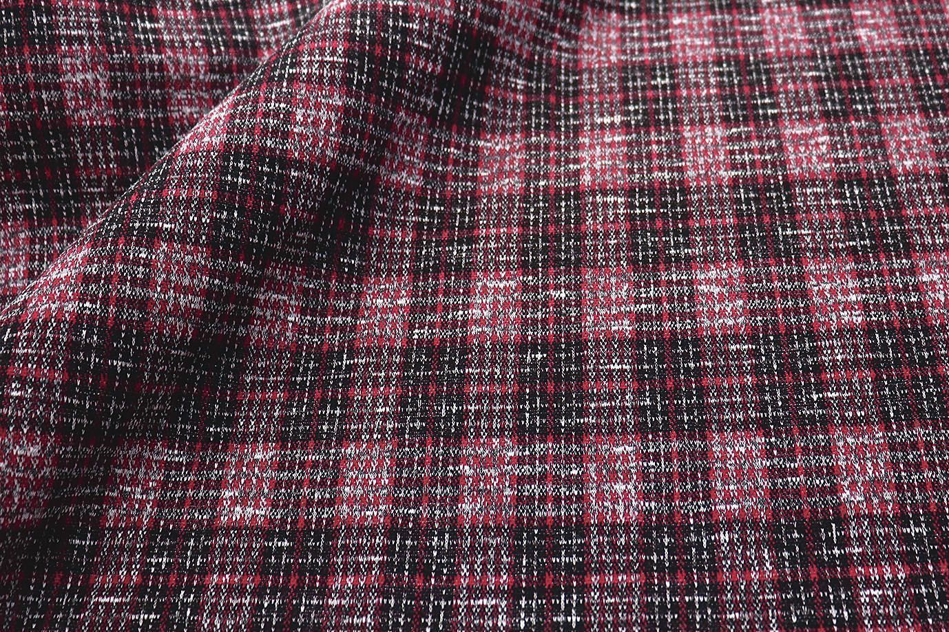 Трикотаж жаккард принт/красно-черный 3257-22-PY/D#18/C#1