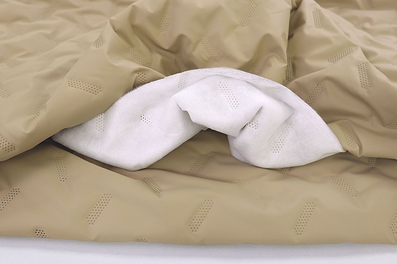 Ткань термостеганная "Узоры"/бежевый 003 11014/4+CC200/D#3