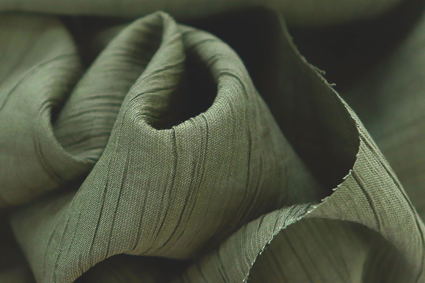 Блузочная ткань креш/болотный 3835-PY/C#9