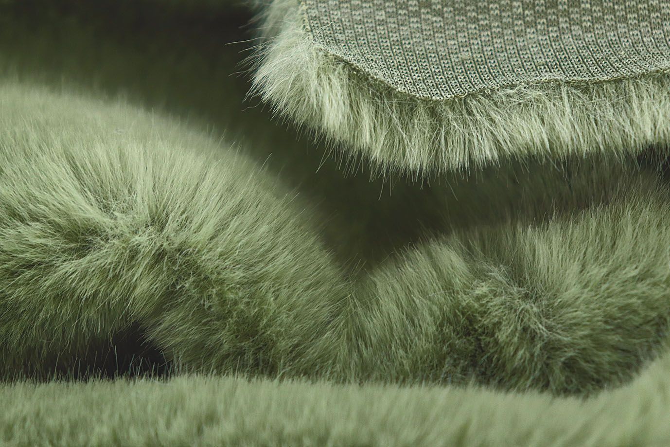 Искусственный мех "Норка"/зеленый AP4306+EL/D#289-230215/C#600